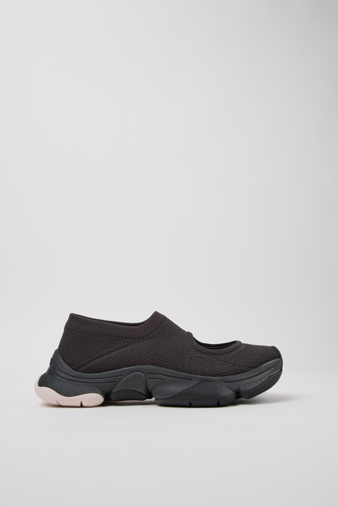 Side view of Camper x ISSEY MIYAKE - Karst Finch Black Recycled PET Engineered Materials Sneakers for Women.