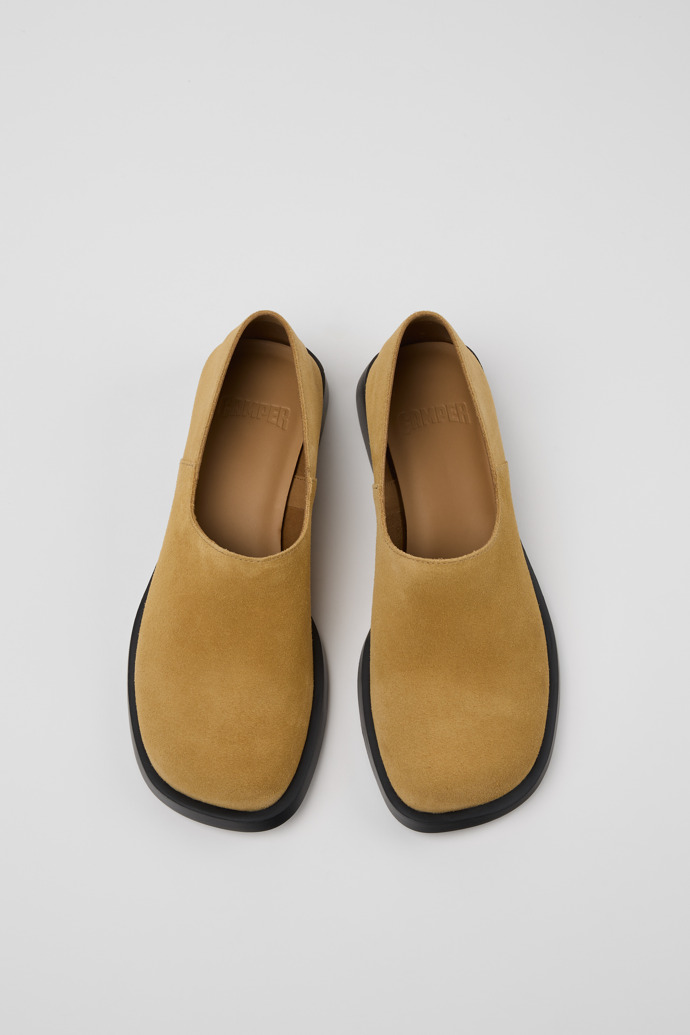 Donna Mocasines de piel de serraje marrones para mujer.