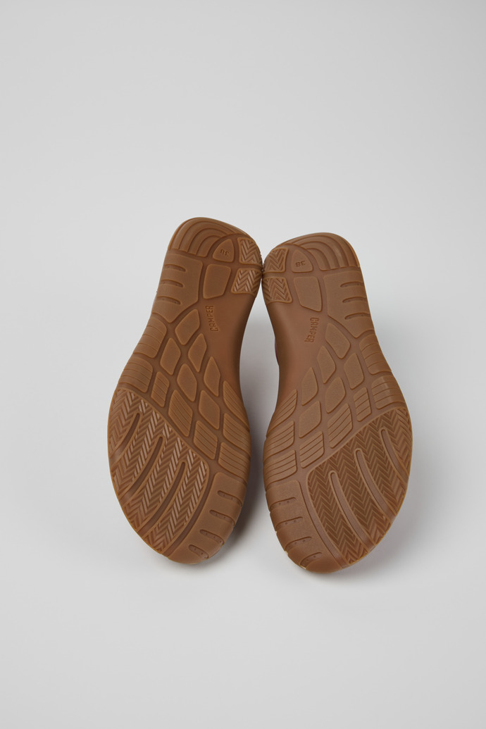 Peu Path+ Zapatillas de piel granate para mujer.