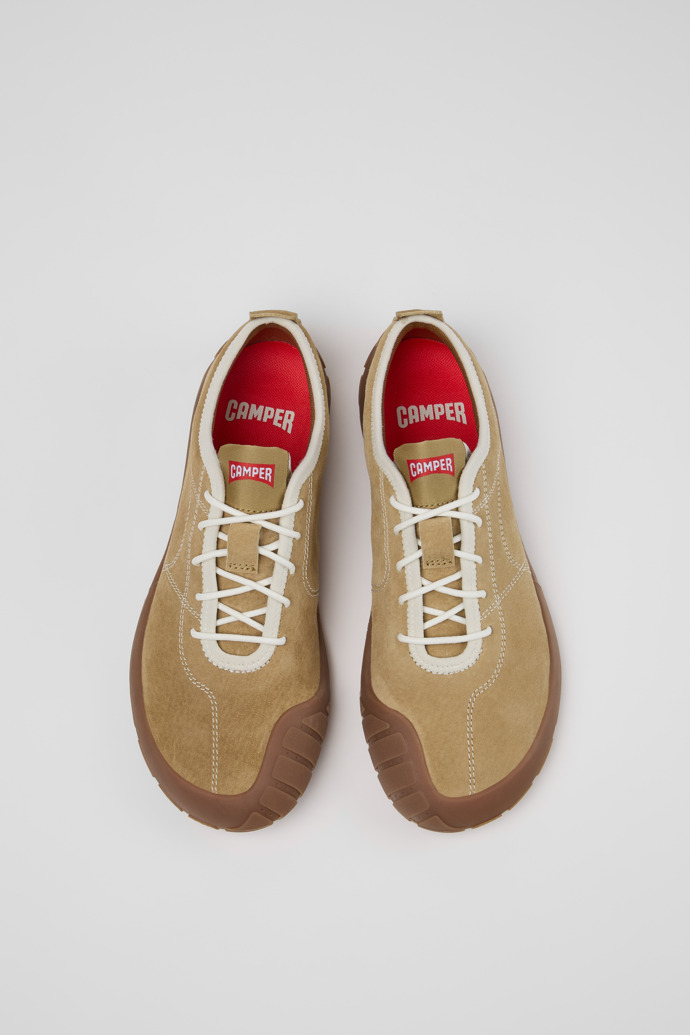 Overhead view of Peu Path+ Brown Nubuck Sneakers for Women.