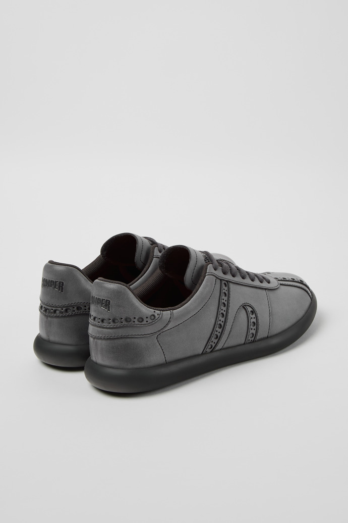 Twins Graue Ledersneaker für Damen.