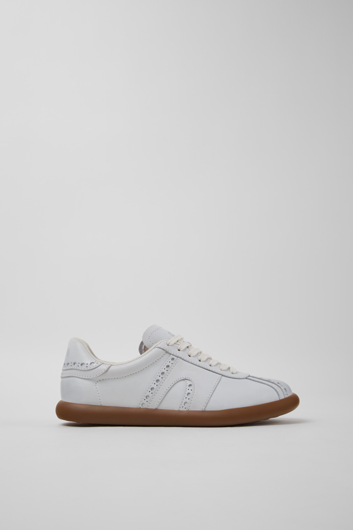 Twins Weiße Leder-Sneaker für Damen.