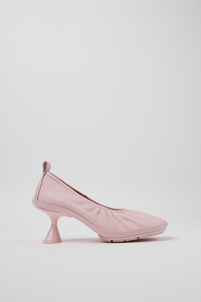Right Left Rosa Lederballerinas für Damen.