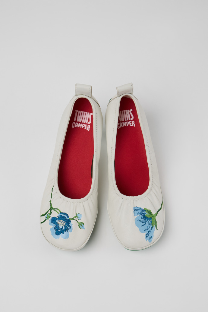 Twins Mehrfarbige Lederballerinas für Damen.
