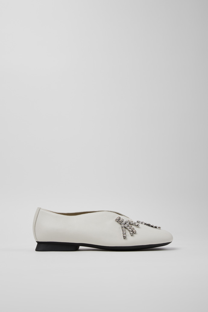 Twins Ballerine in pelle bianca da Donna.