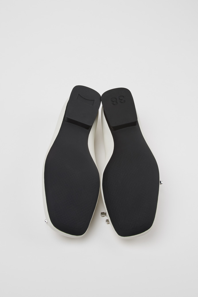 Twins Ballerine in pelle bianca da Donna.
