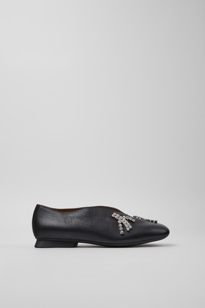Twins Schwarze Ballerinas aus Leder für Damen.