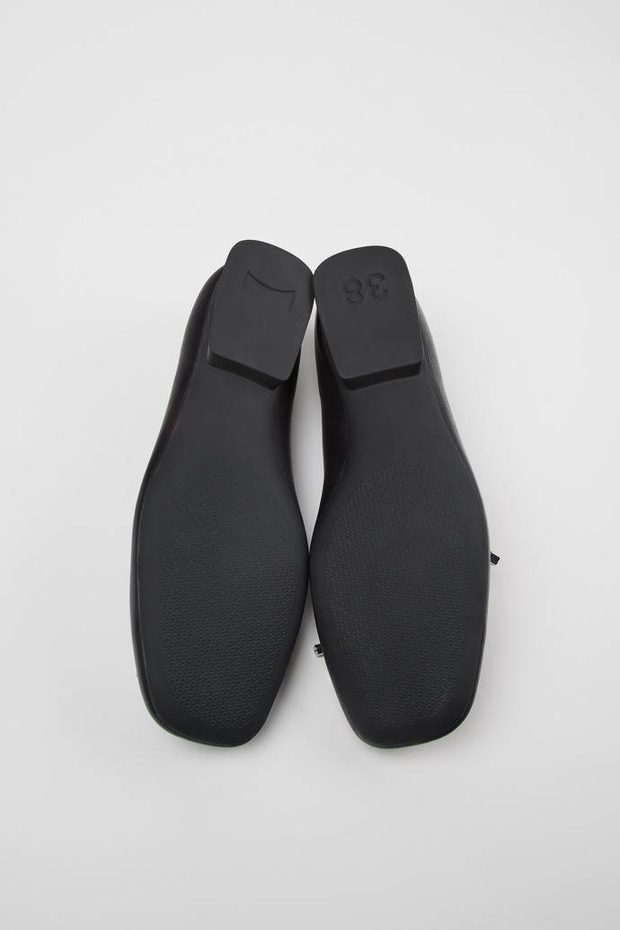 Twins Schwarze Ballerinas aus Leder für Damen.