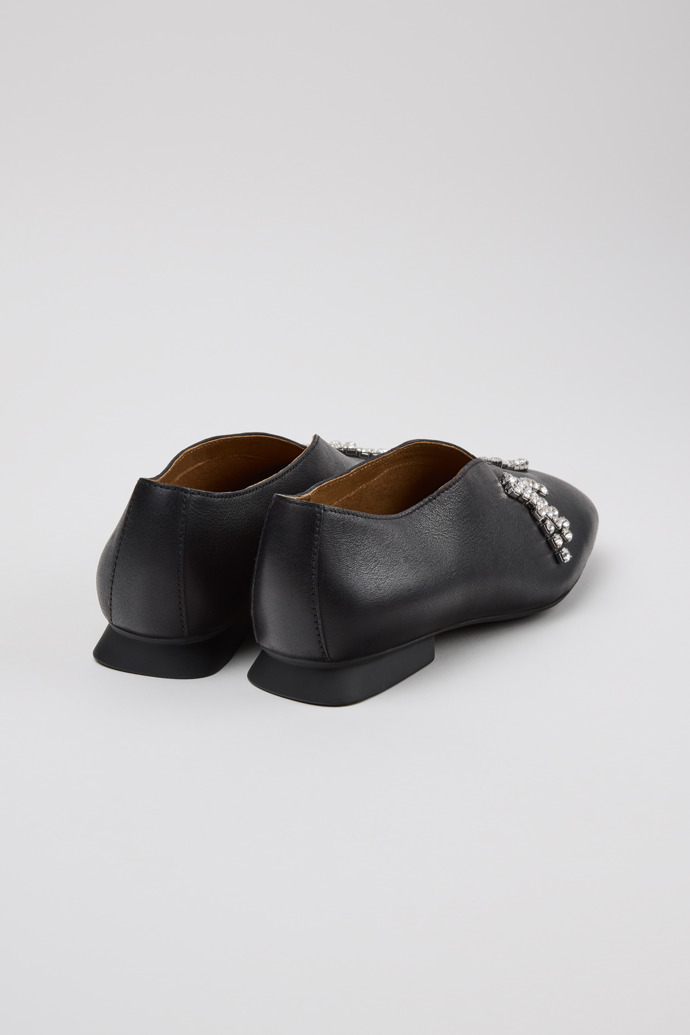 Twins Schwarze Ballerinas aus Leder für Damen.