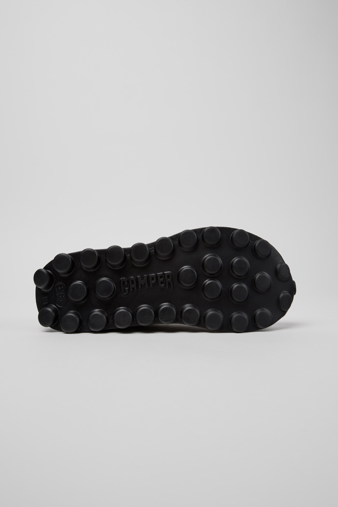 Pelotissima Baskets en cuir et nubuck gris pour femme.