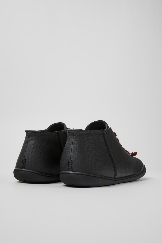 Back view of Peu Black Casual Shoes for Men