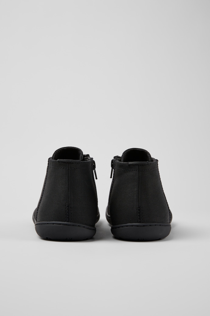 Back view of Peu Black textile shoes for men