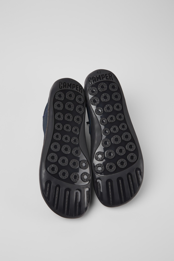 The soles of Peu Blue textile shoes for men