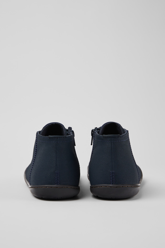 Back view of Peu Blue textile shoes for men