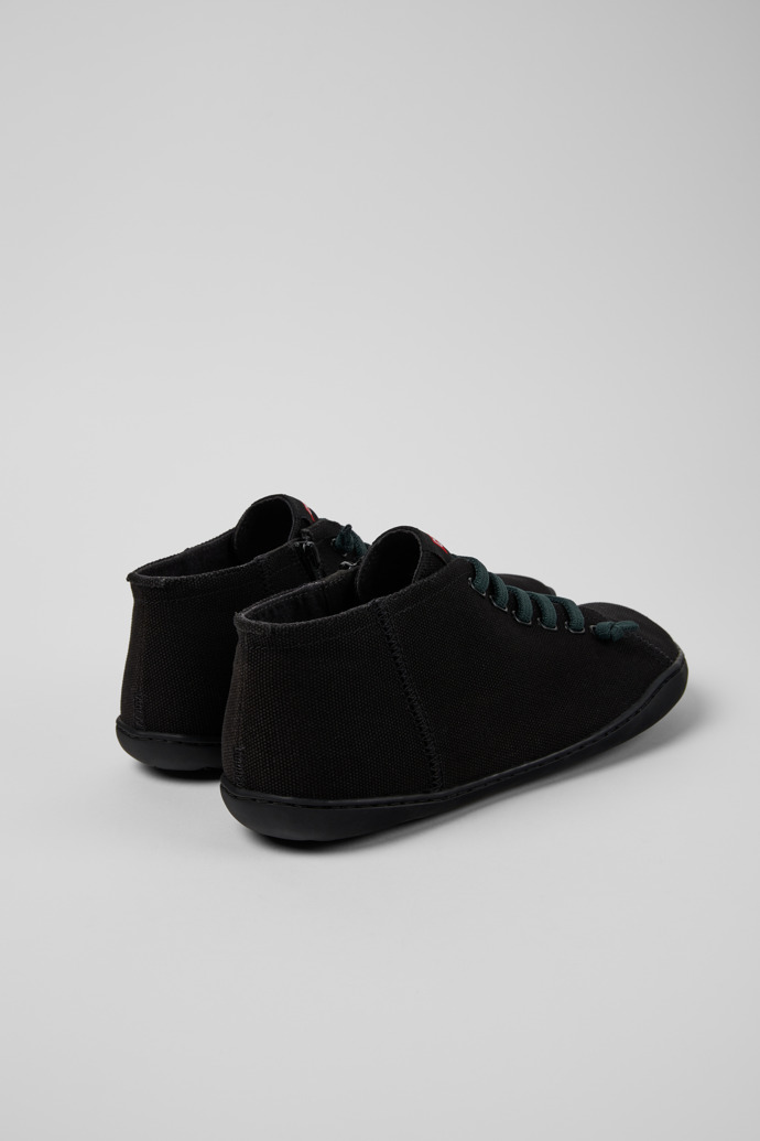 Back view of Peu Black textile shoes for men