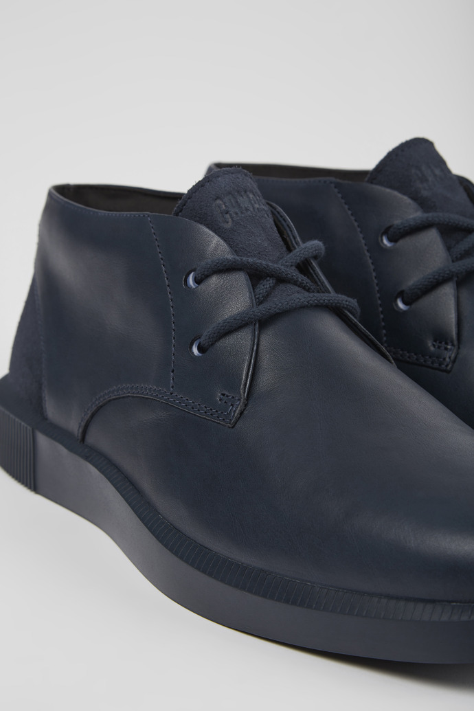 Close-up view of Bill Blue ankle boot for men