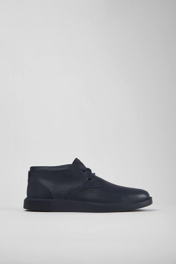 Image of Side view of Bill Blue ankle boot for men