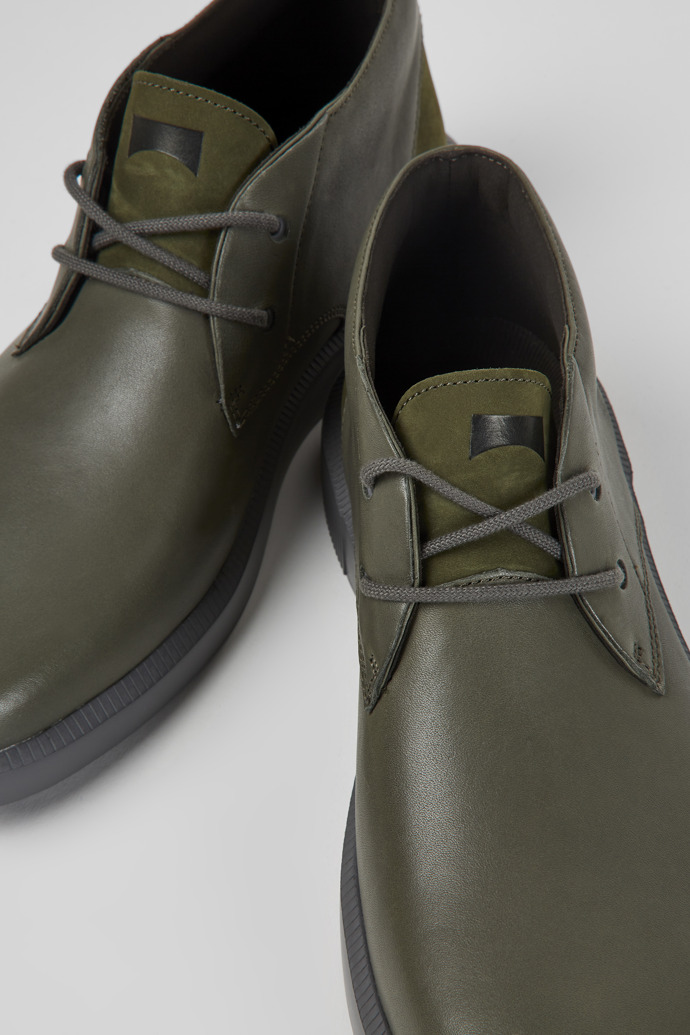 Bill Πράσινα δερμάτινα παπούτσια για άντρες
