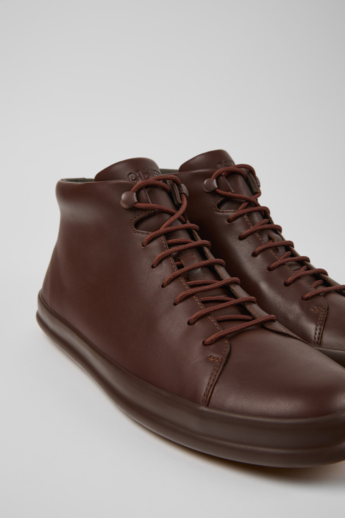 Close-up view of Chasis Brown ankle boot for men