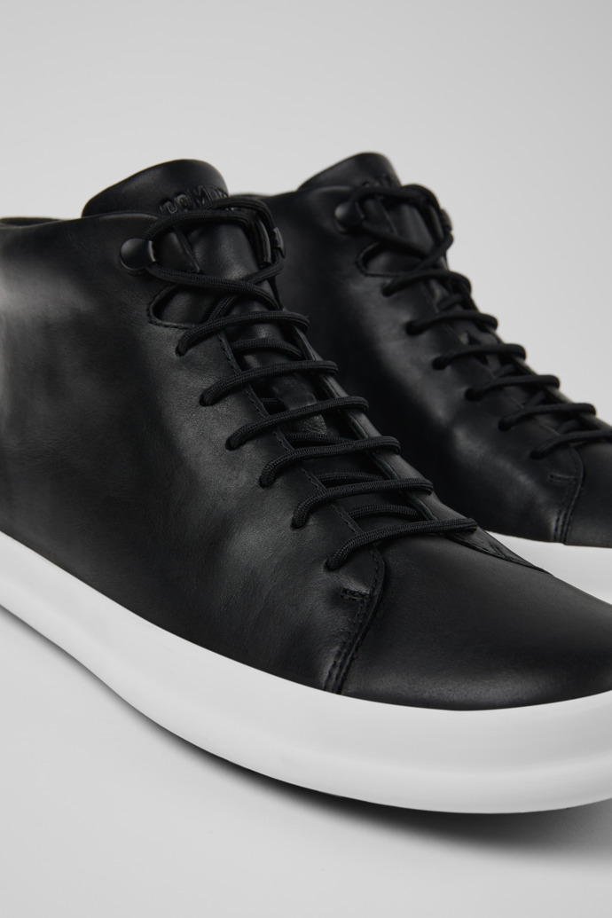 Close-up view of Chasis Black ankle boot for men