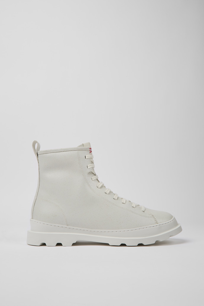 Image of Side view of Brutus White MIRUM® ankle boots for men