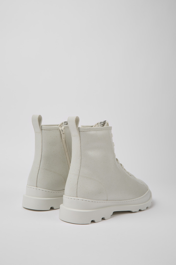 Back view of Brutus White MIRUM® ankle boots for men