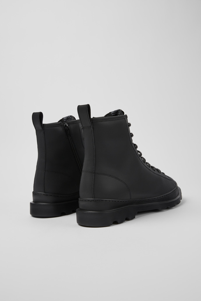 Back view of Brutus Black boot for men with MIRUM® uppers