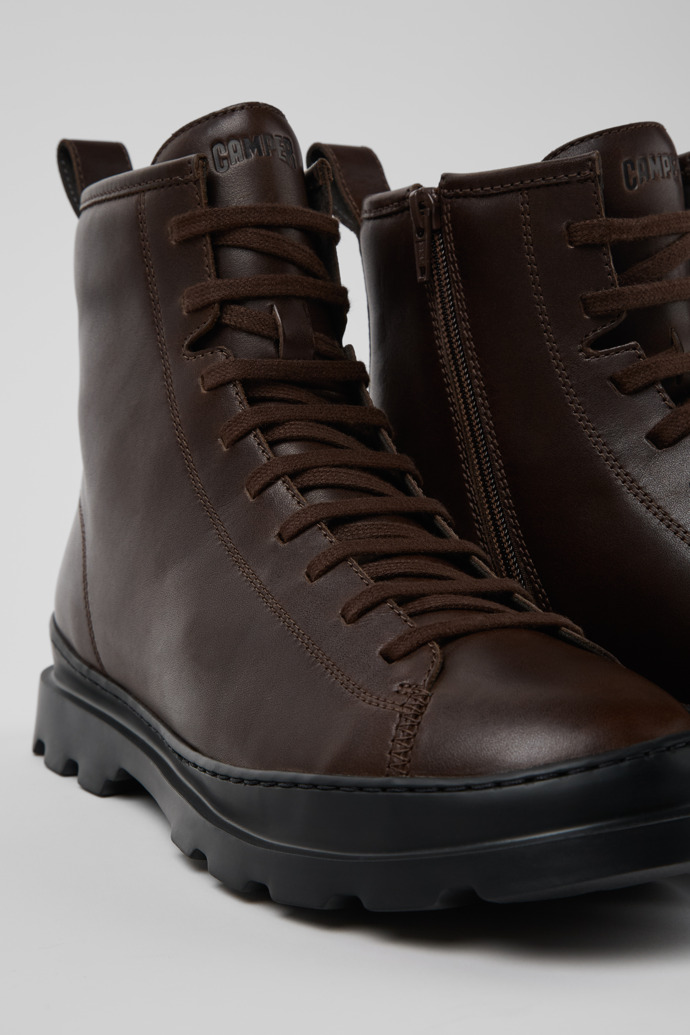 Close-up view of Brutus Medium lace boot for men