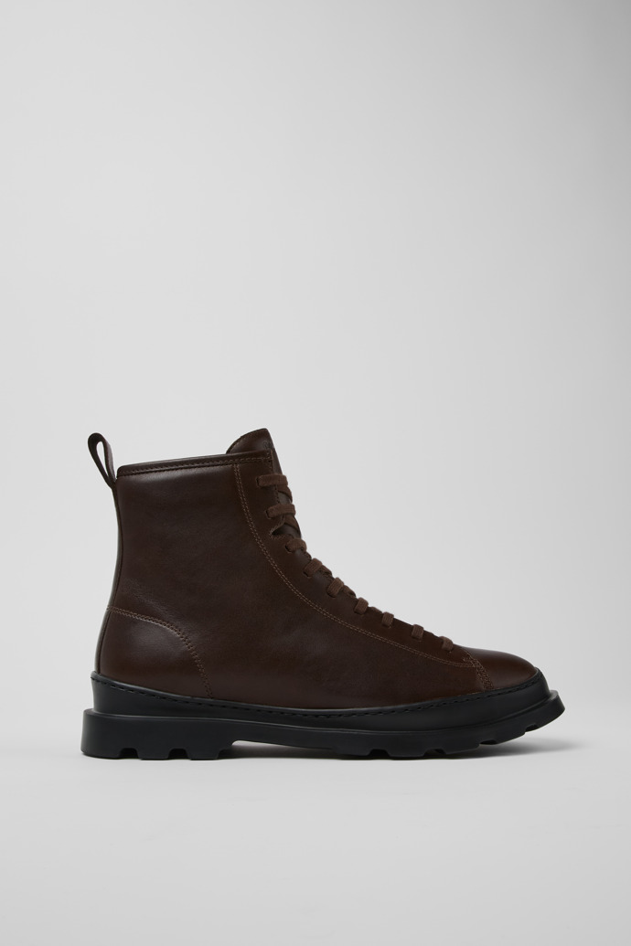 Side view of Brutus Medium lace boot for men