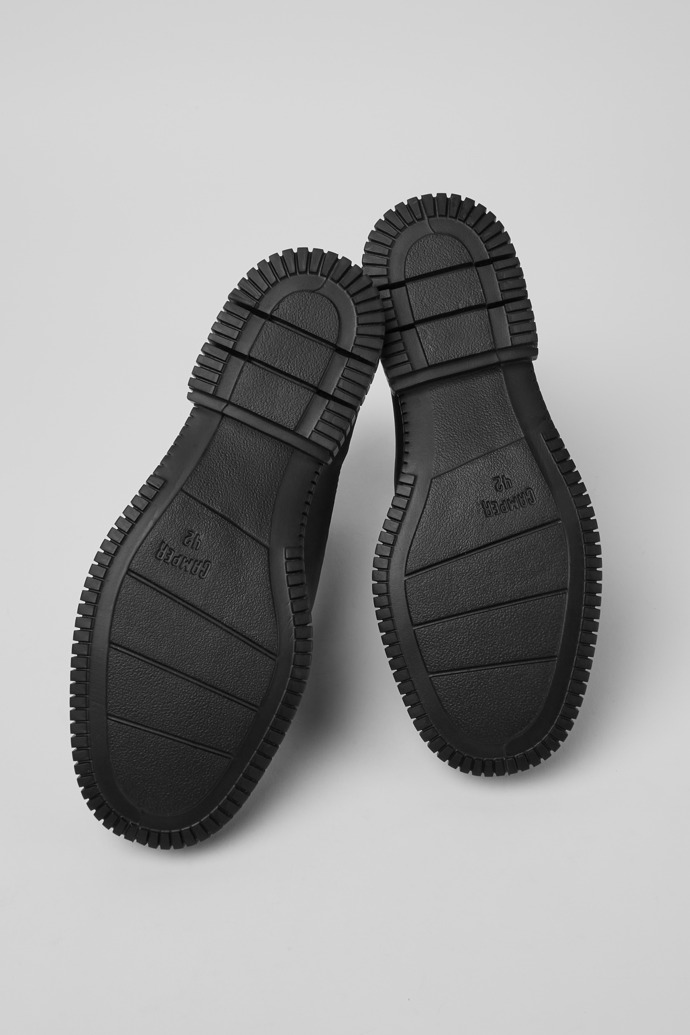 The soles of Pix Smart men's grey chelsea boot