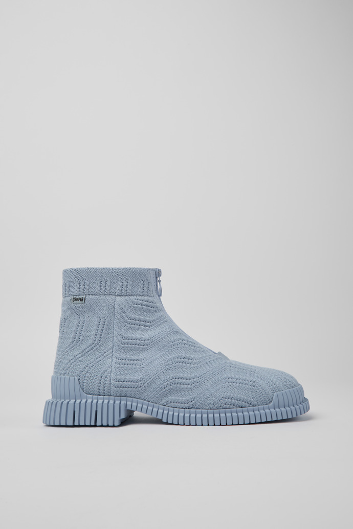 Side view of Pix Light blue ankle boots for men