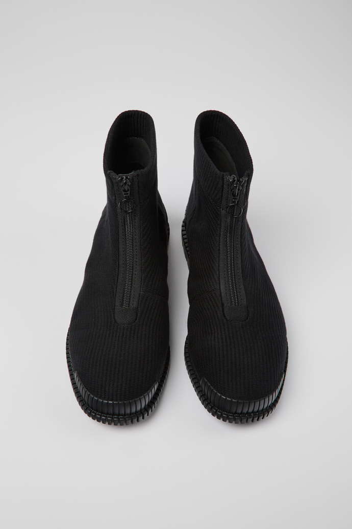Pix Bottines zippées en textile noir pour homme