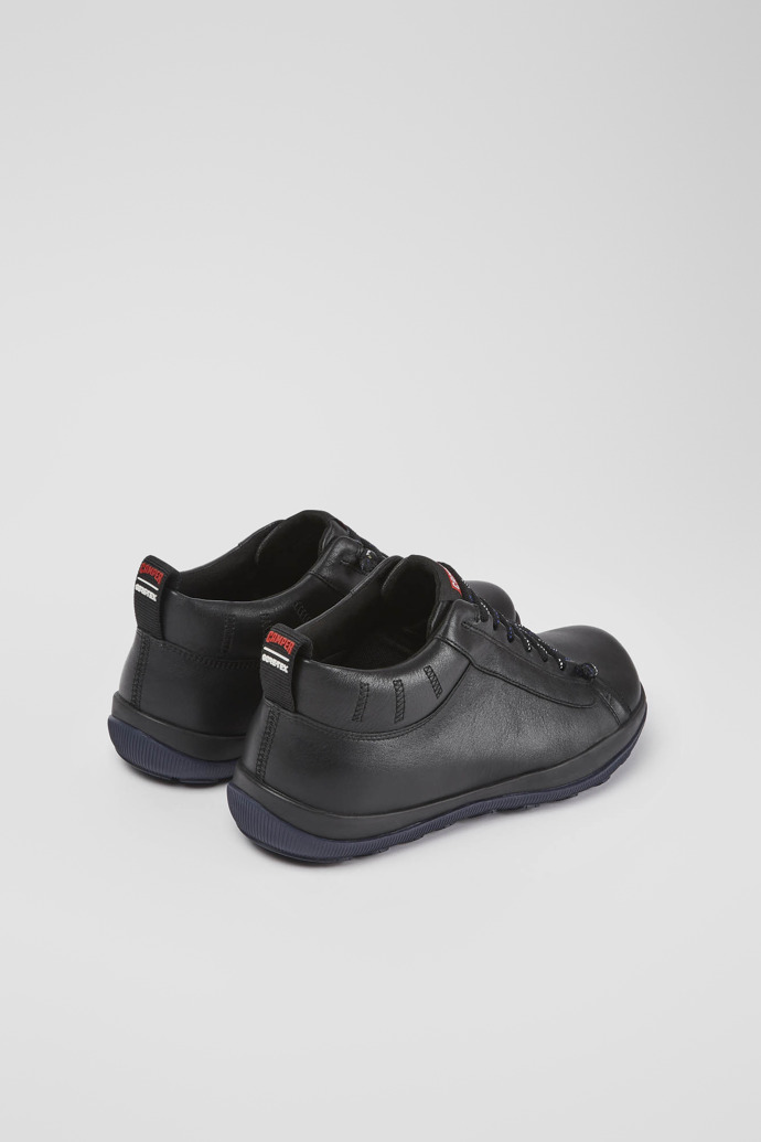Back view of Peu Pista Black Casual Shoes for Men