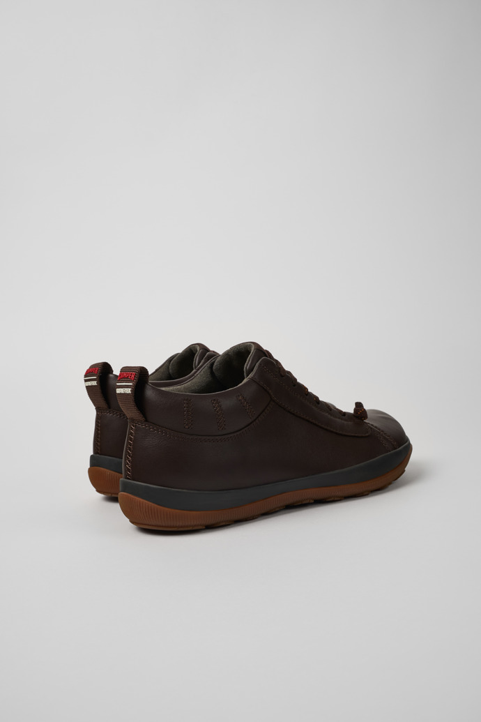 Back view of Peu Pista Brown leather shoes for men