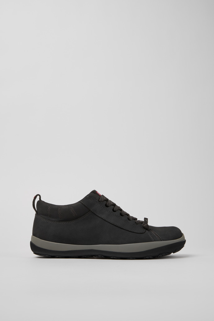 Side view of Peu Pista GM Gray Nubuck Ankle Boots for Men.