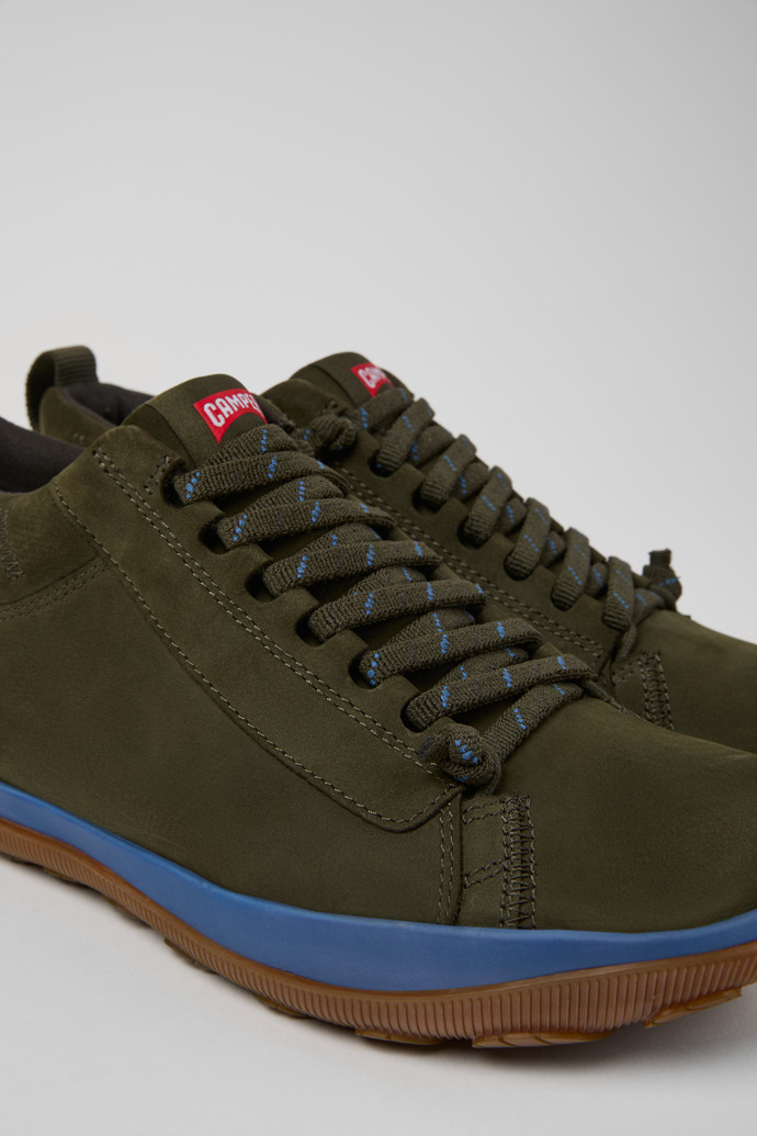 Peu Pista GM - GORE-TEX Grüne Herrenstiefelette aus Nubukleder.