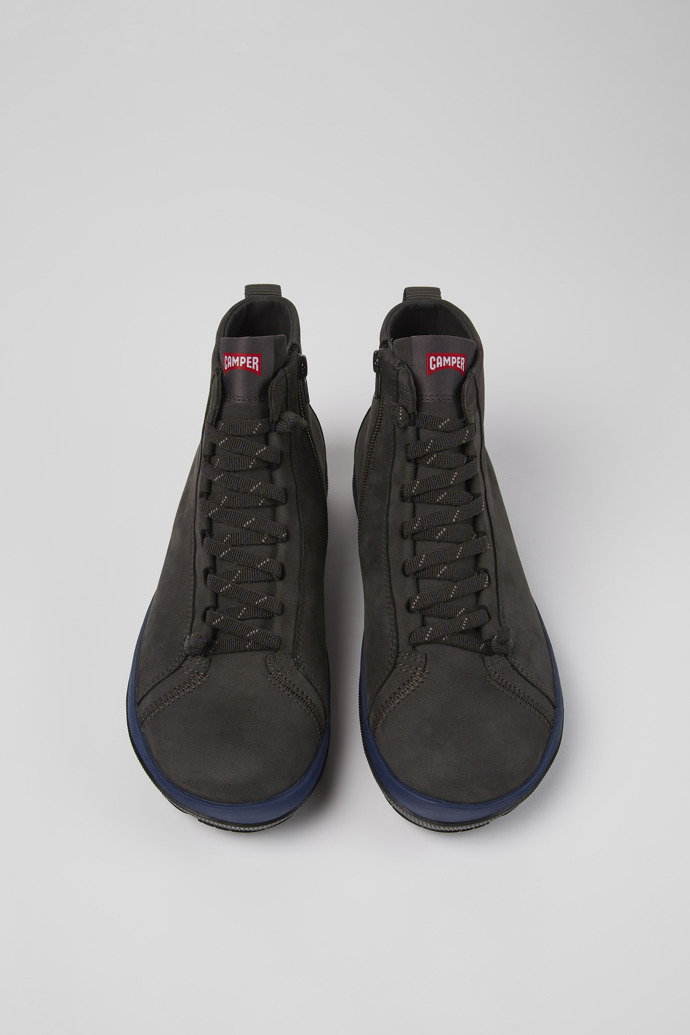 Peu Pista GORE-TEX Graue Herrenstiefelette aus Nubukleder