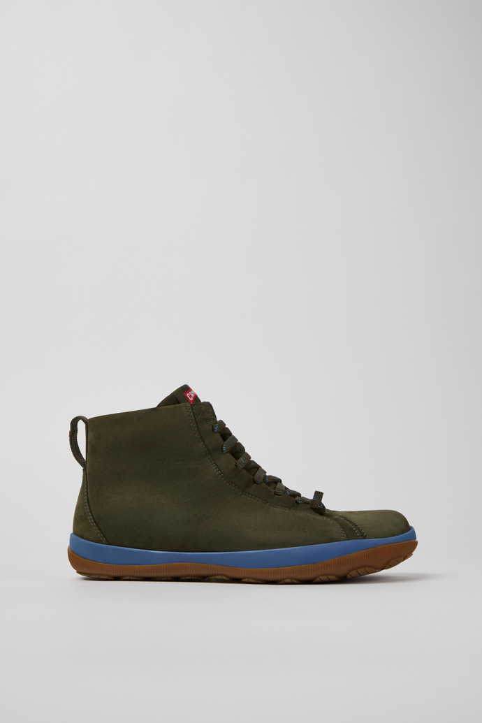 Peu Pista GM - GORE-TEX Botas de media caña verdes de nobuk para hombre.