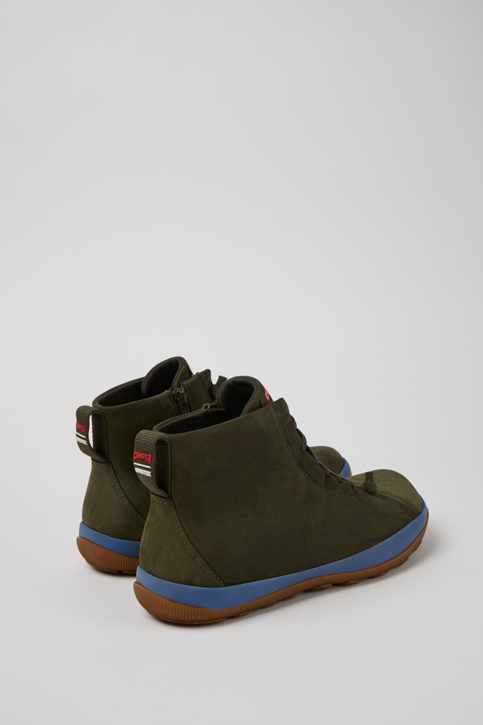 Peu Pista GM - GORE-TEX Botas de media caña verdes de nobuk para hombre.