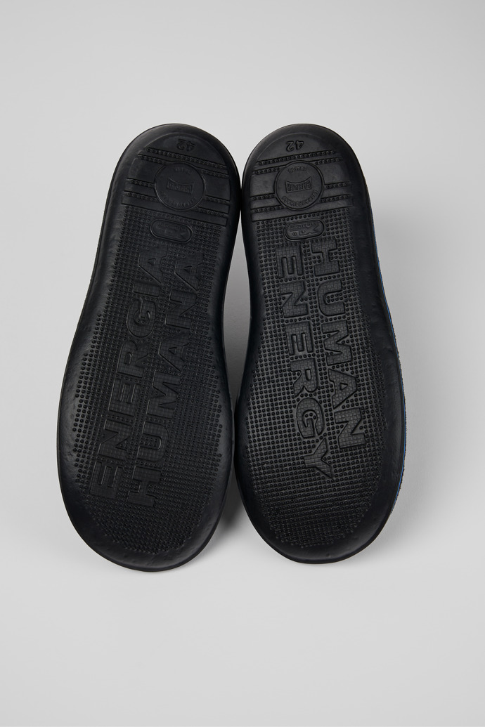 The soles of Beetle Gray Textile/Nubuck Basket Bootie for Men
