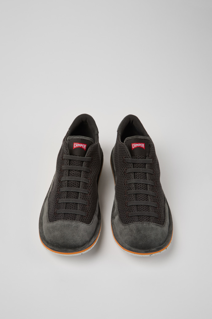 Beetle Graue Stiefeletten aus Textil und Nubukleder Für Herren.