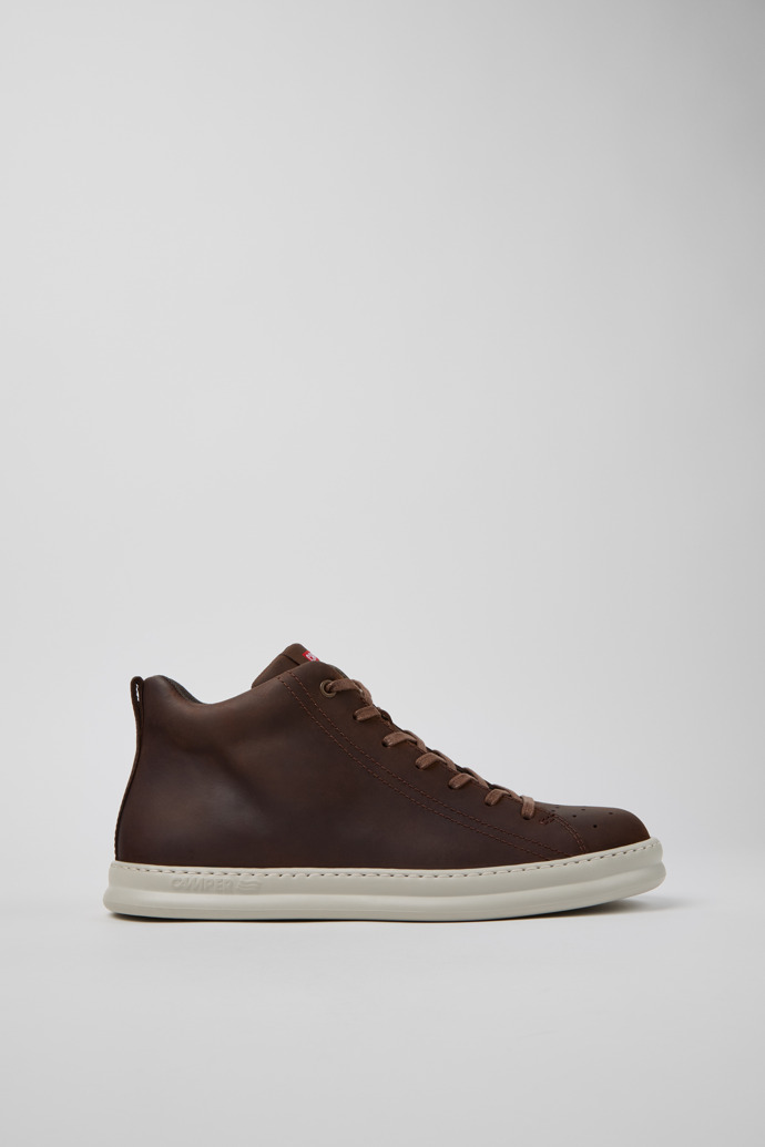 Runner Botines marrones de nobuk para hombre.
