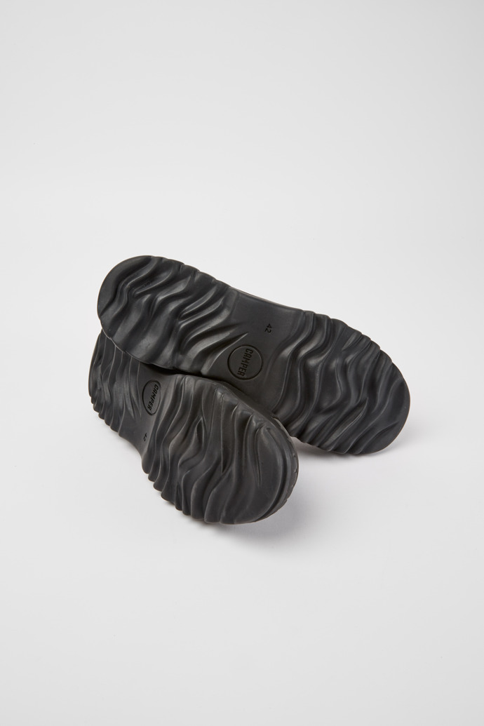 The soles of Teix Black rubber and BCI cotton boots