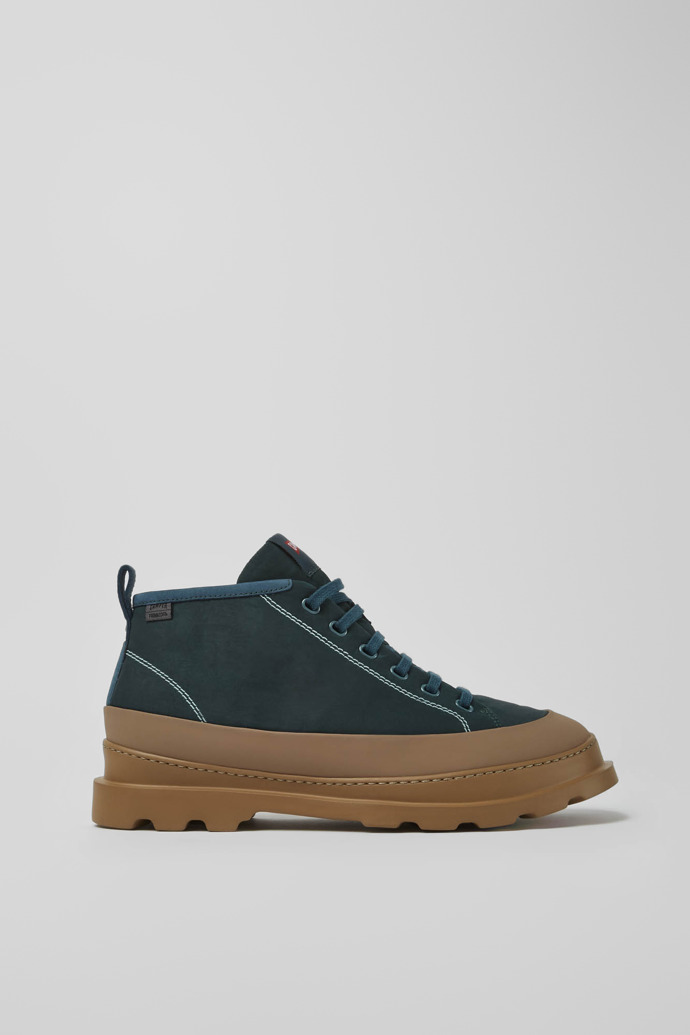 Side view of Brutus Green ankle boots for men