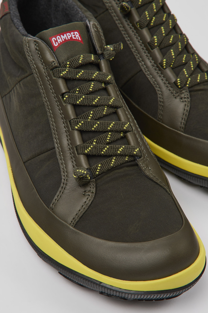 Close-up view of Peu Pista PrimaLoft® Green ankle boots for men