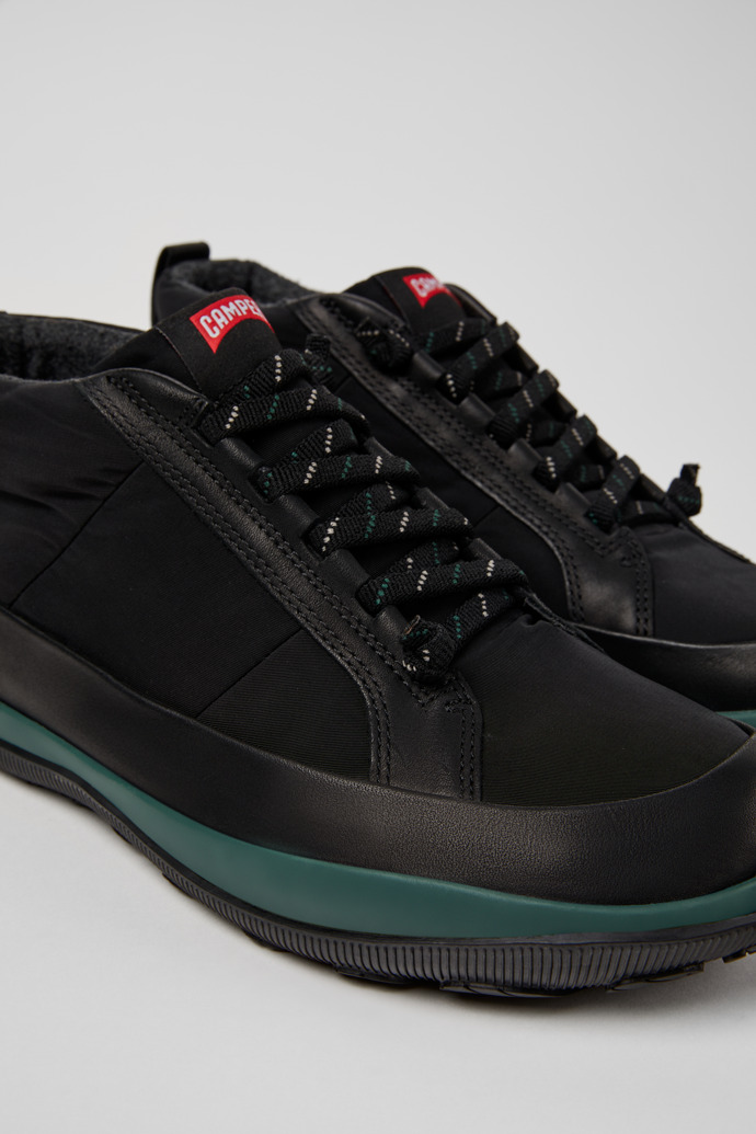 Peu Pista GM - PrimaLoft Botines negros de tejido y piel para hombre.