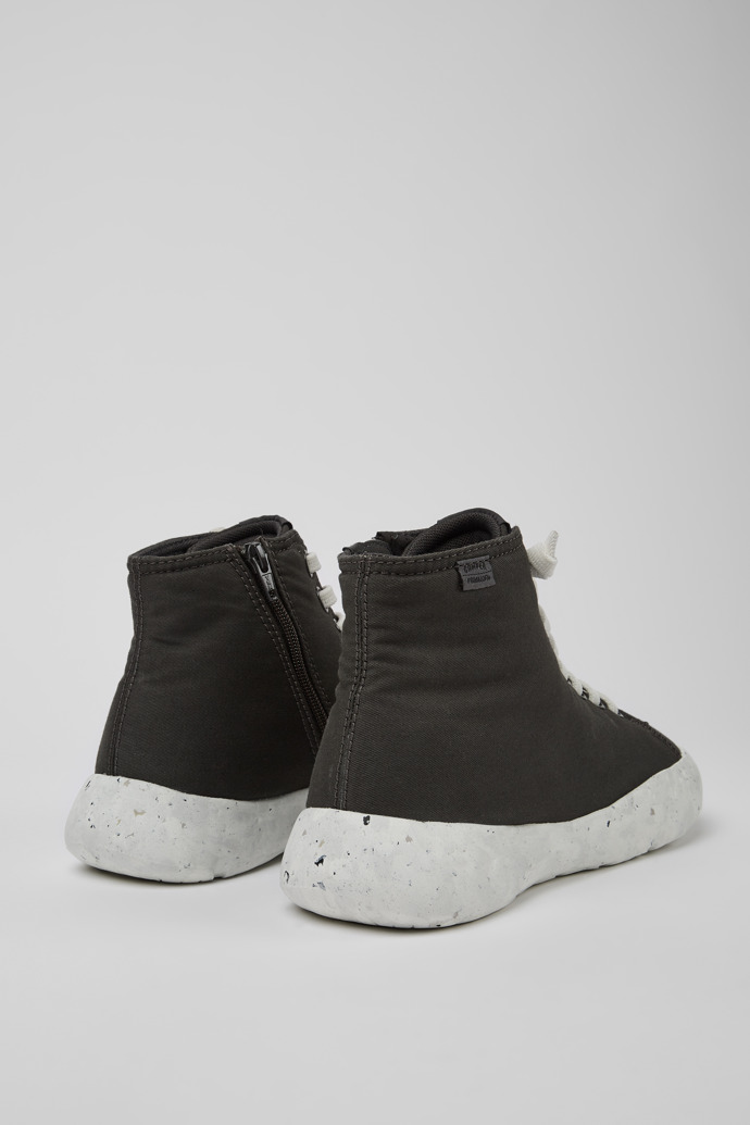 Back view of Peu Stadium Gray ankle boots for men