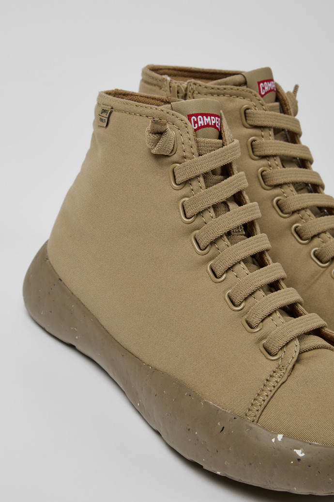 Close-up view of Peu Stadium Beige ankle boots for men