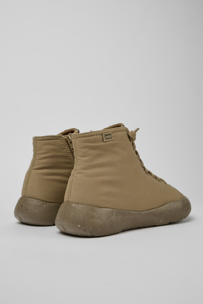 Back view of Peu Stadium Beige ankle boots for men
