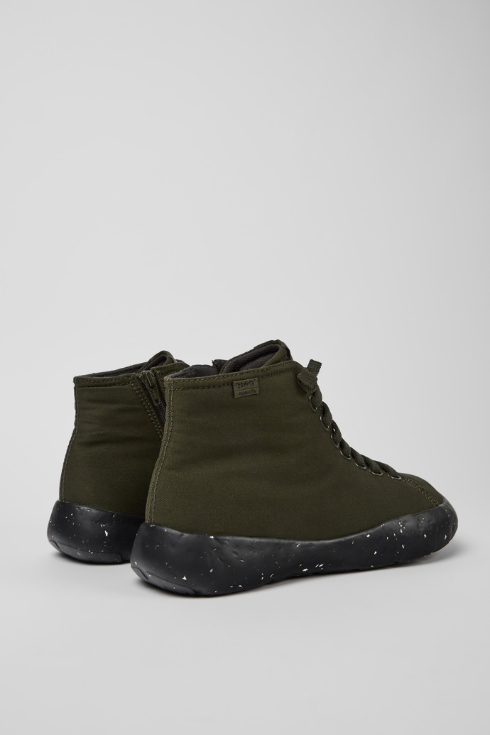 Back view of Peu Stadium Green ankle boots for men
